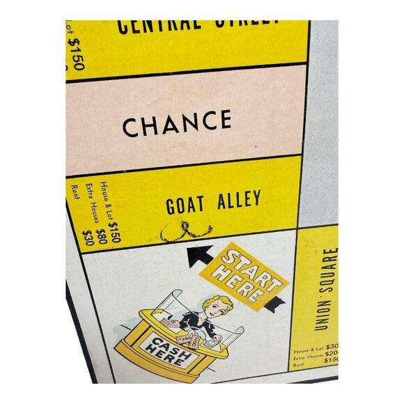 Finance Board Game Parker Brothers 1930s Replacement Pieces Cards Money **READ** - Picture 10 of 11